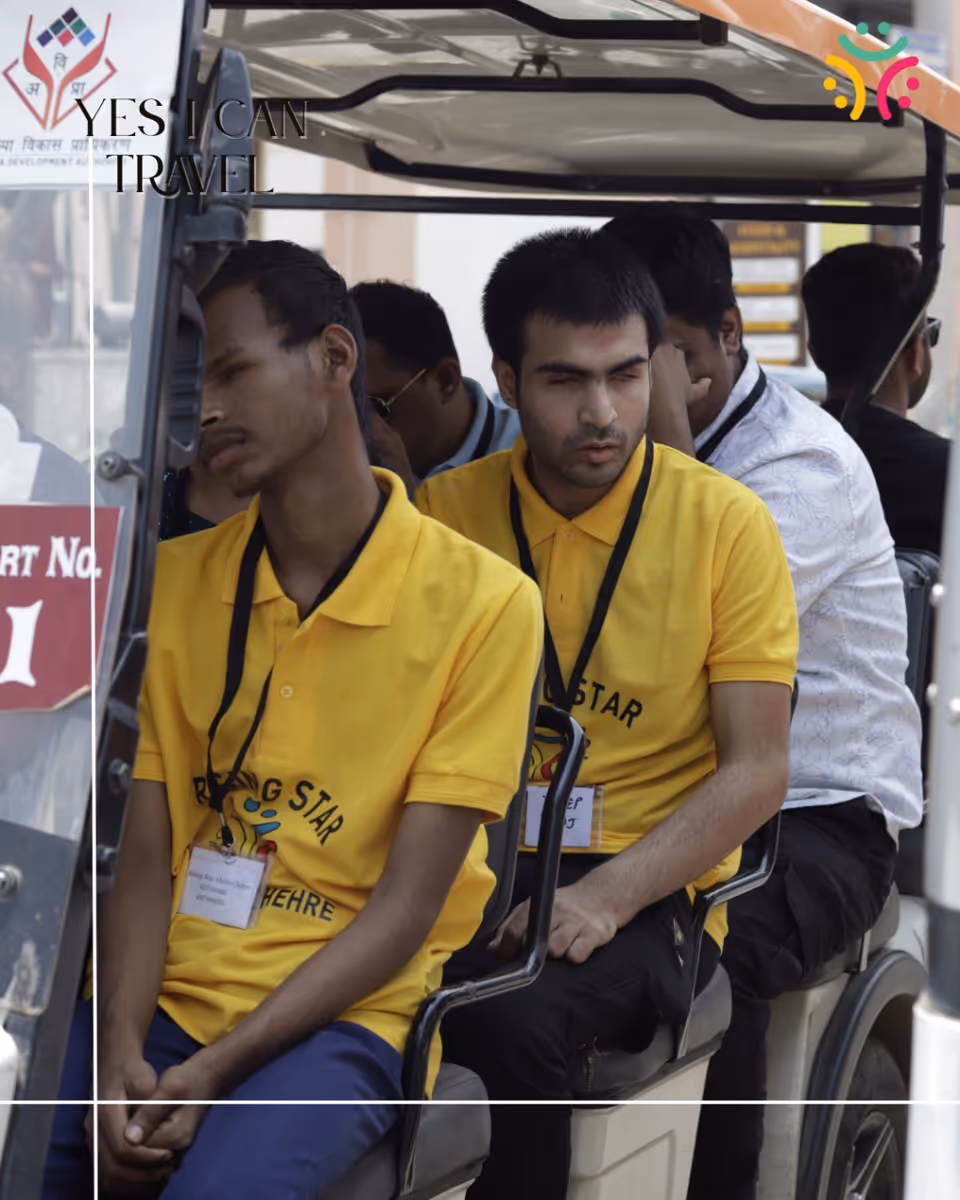 Blind participants in Ayodhya