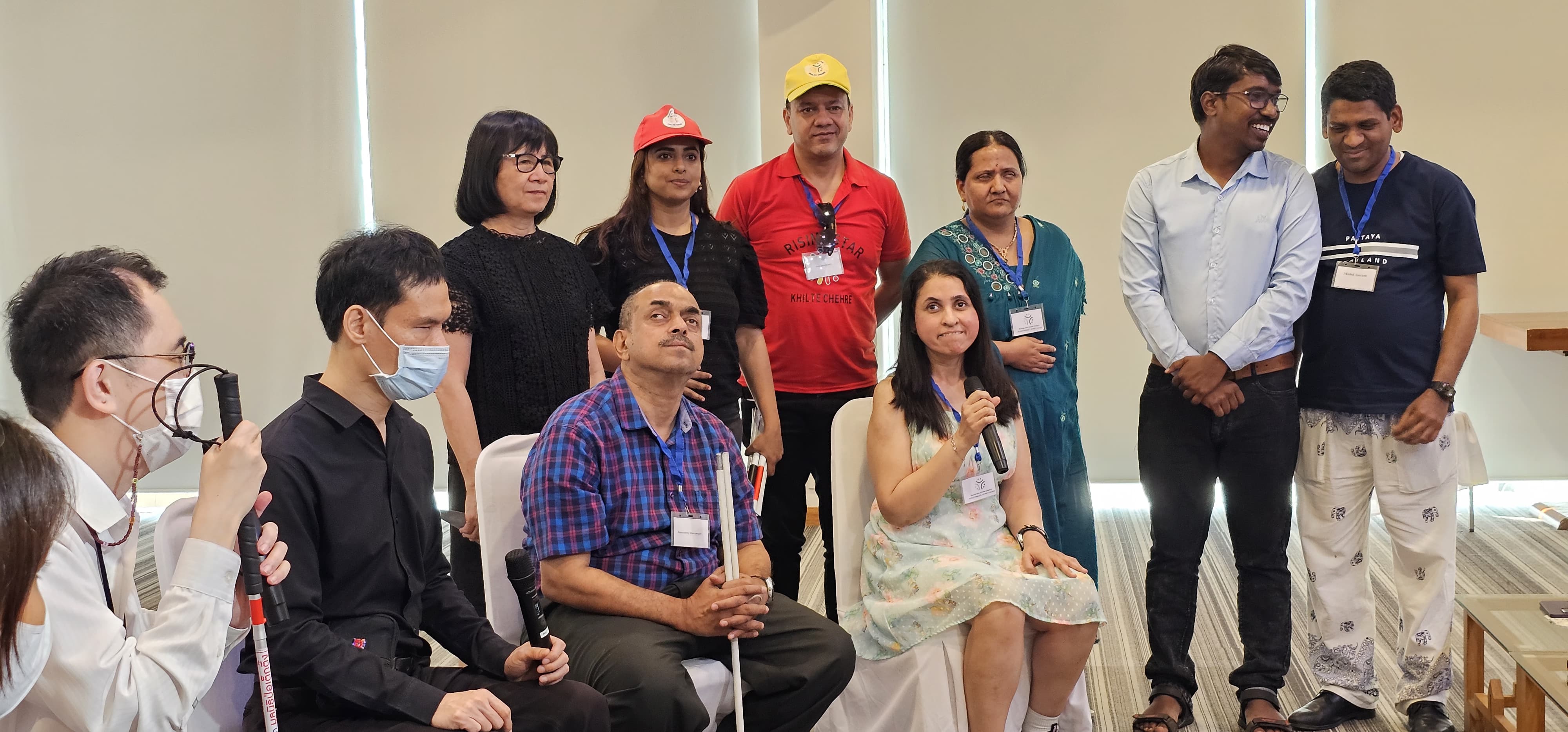 Travelers smiling and bonding on a specialized group excursion